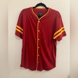 NWT Abercrombie & Fitch button-down baseball jersey